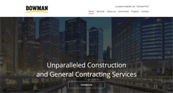 Desktop Screenshot of bowmanconstructioninc.net