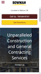 Mobile Screenshot of bowmanconstructioninc.net