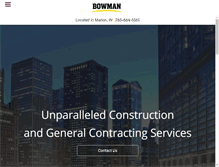 Tablet Screenshot of bowmanconstructioninc.net